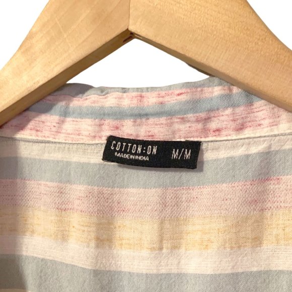 Pastel Stripe Button Up Shirt - Picture 6 of 6